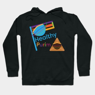 Colorful healthy Purim greeting Hoodie